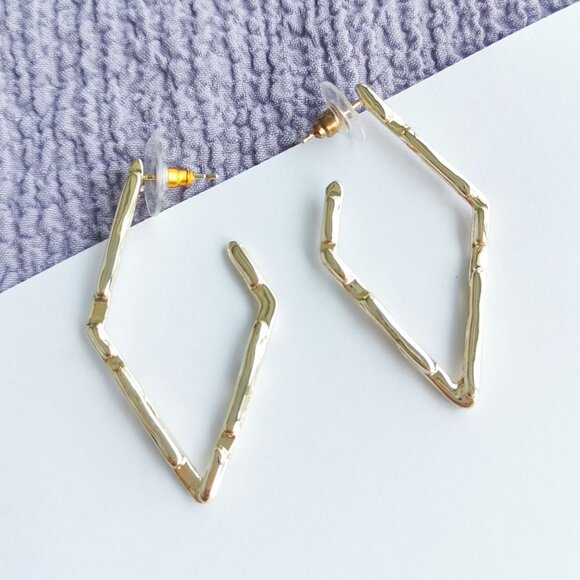 Kendra Scott Rylan Gold Small Hoop Earrings - Picture 2 of 3